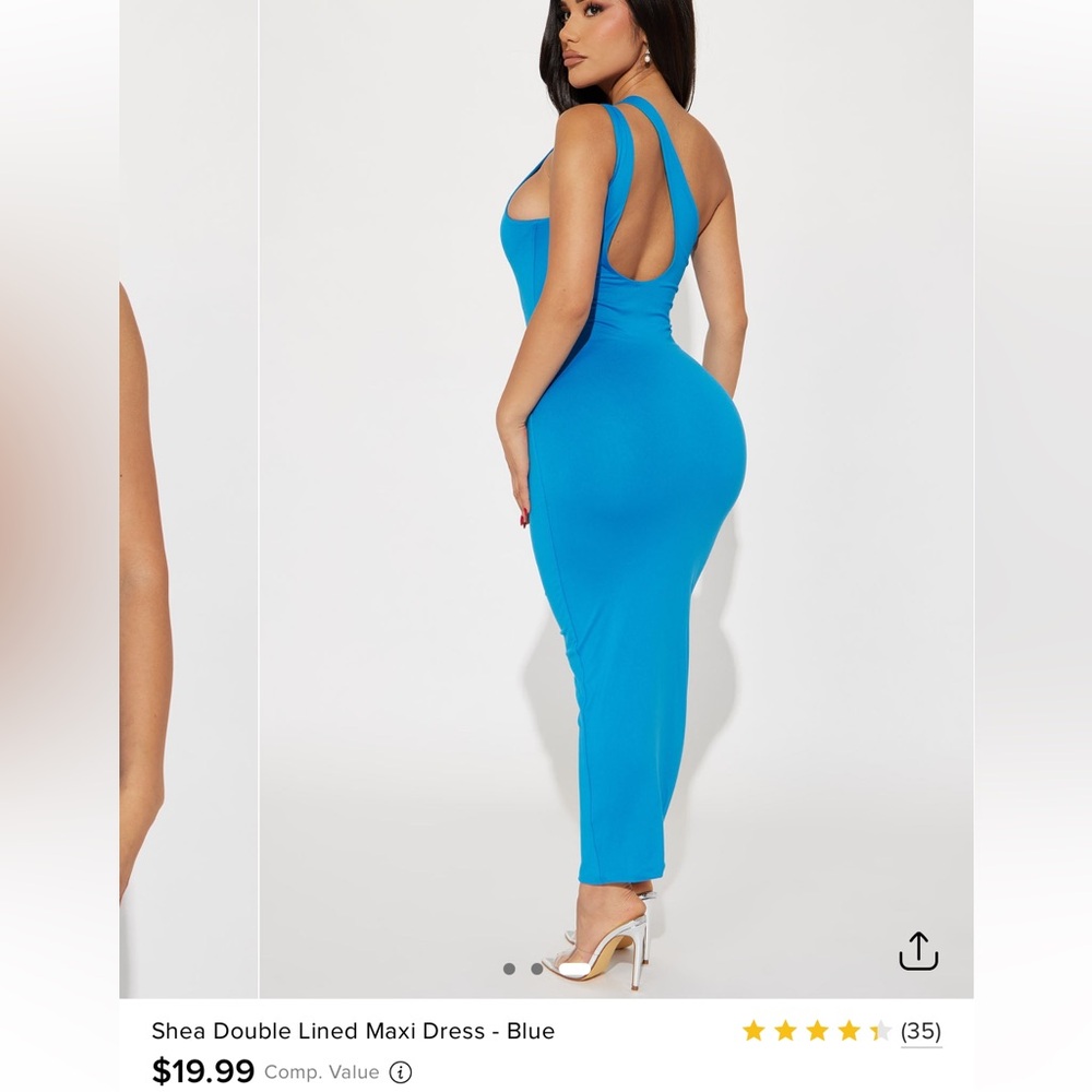 Fashion Nova Double Lined Maxi Dress - Picture 3 of 5